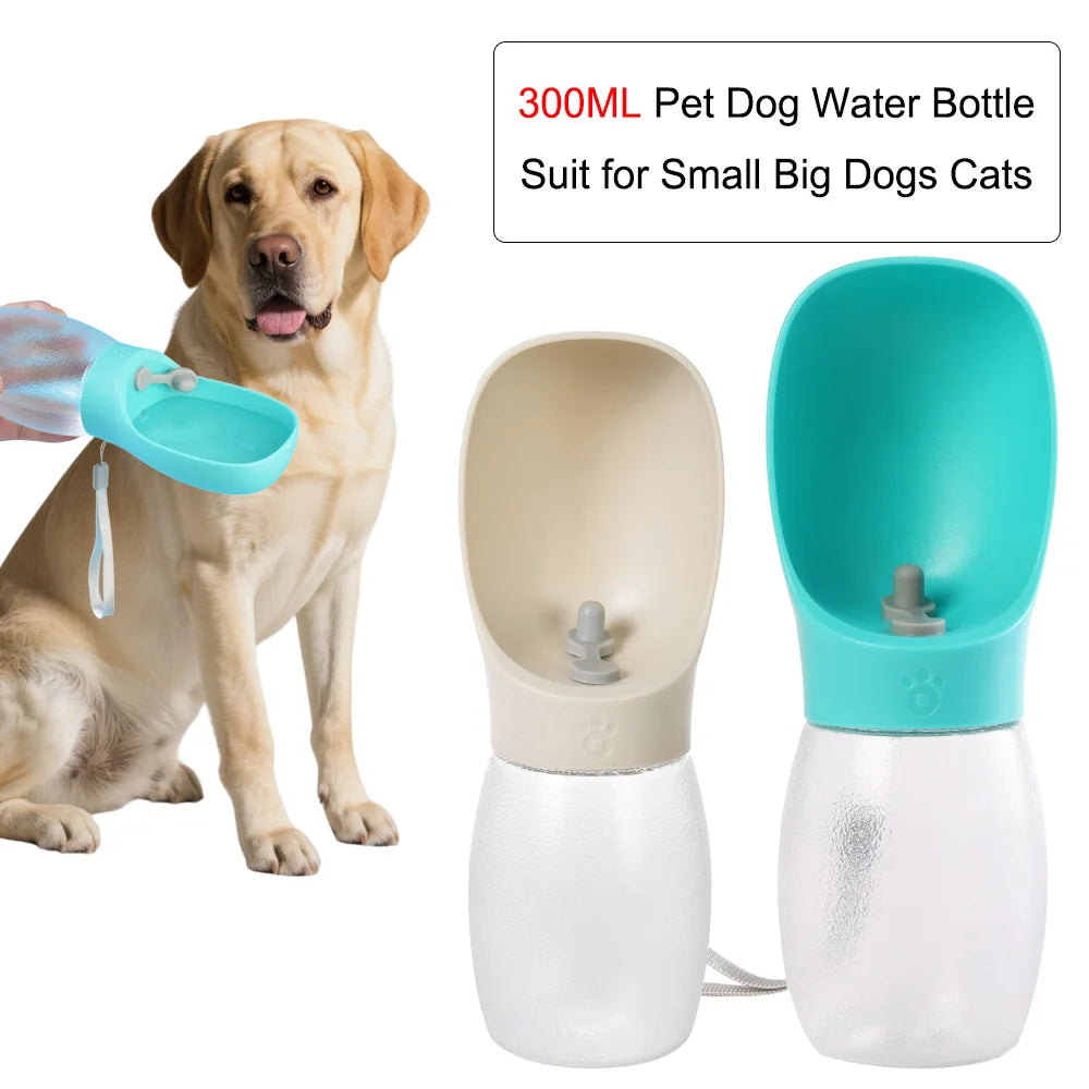 Botella de Agua Portátil para Perros y Gatos 300ml