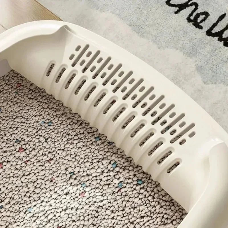 Arenero Pequeño Antisalpicaduras para Gatos