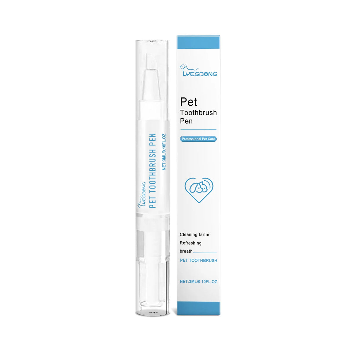Cepillo Dental en Pluma para Perros y Gatos