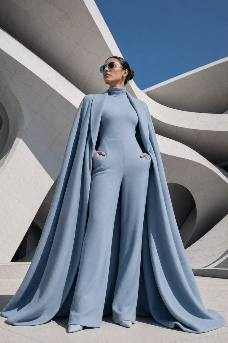 Mono azul con capa